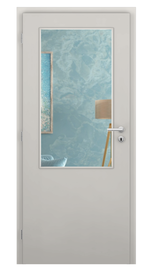 KLASIK / Klasik 2 / HPL 0,8 mm - sivá / Connex, číry