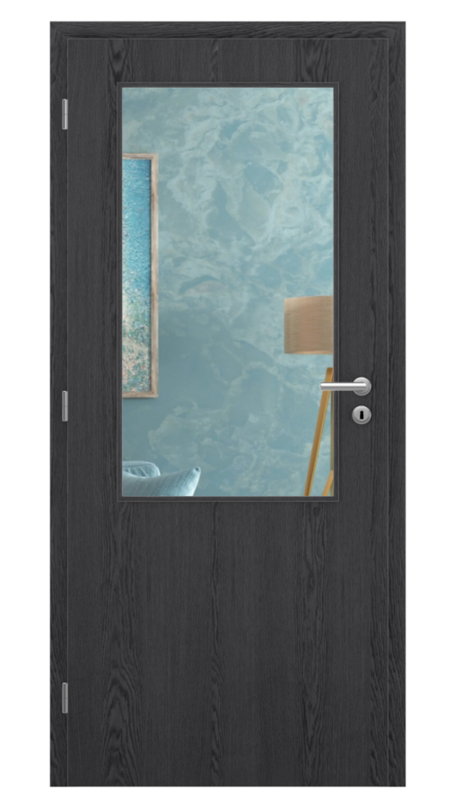 KLASIK / Klasik 2 / SOLO STRUKTUR - dub dark grey / Číre sklo