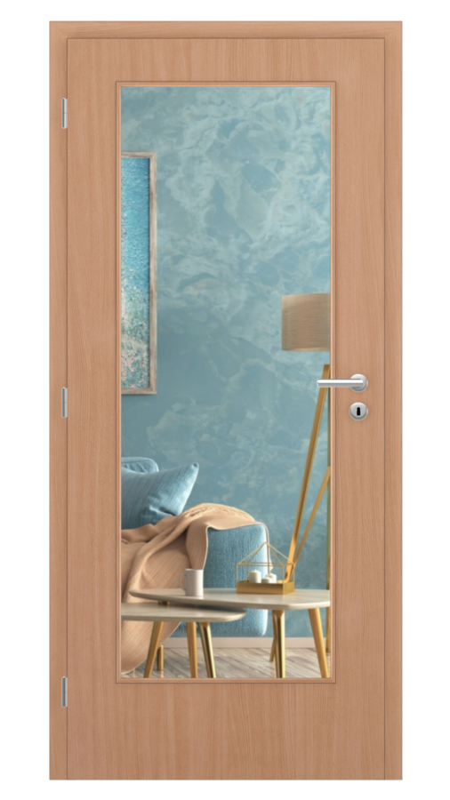 KLASIK / Klasik 3 / FÓLIA - buk / Číre sklo