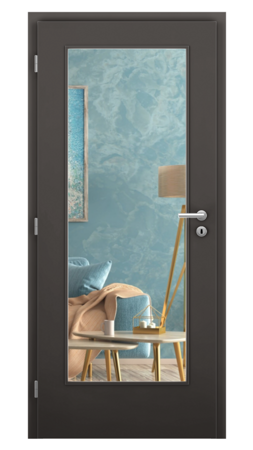 KLASIK / Klasik 3 / CPL - antracit / Číre sklo