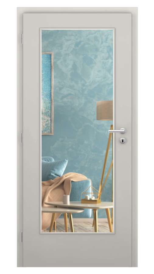 KLASIK / Klasik 3 / HPL 0,8 mm - sivá / Connex, číry