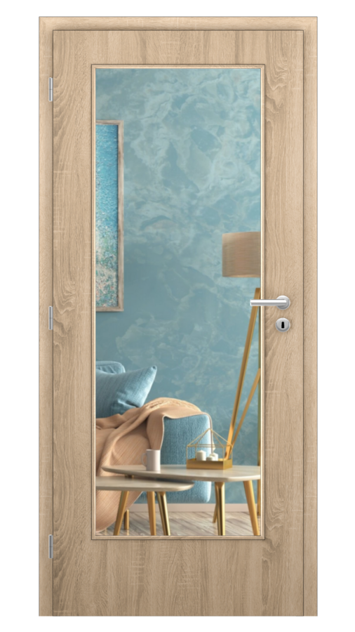 KLASIK / Klasik 3 / SOLO STRUKTUR - dub sonoma / Číre sklo