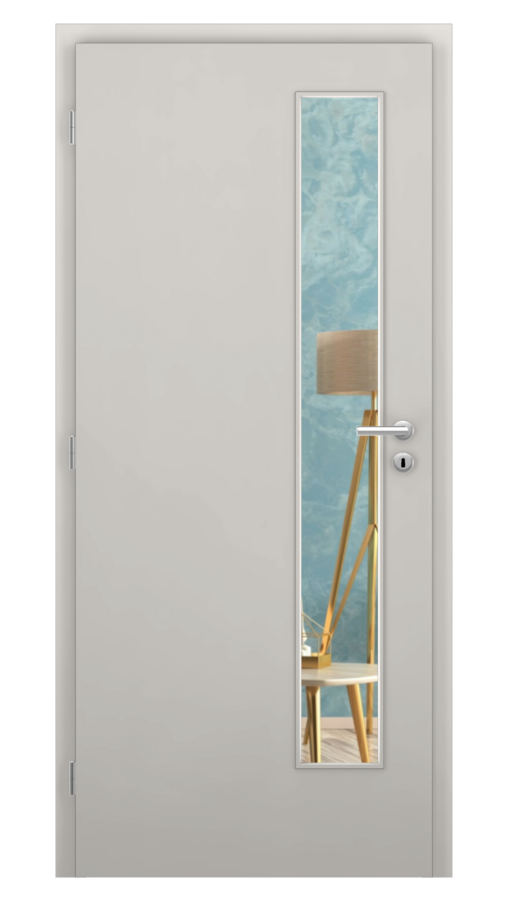 KLASIK / Klasik 5 / HPL 0,8 mm - sivá / Číre sklo