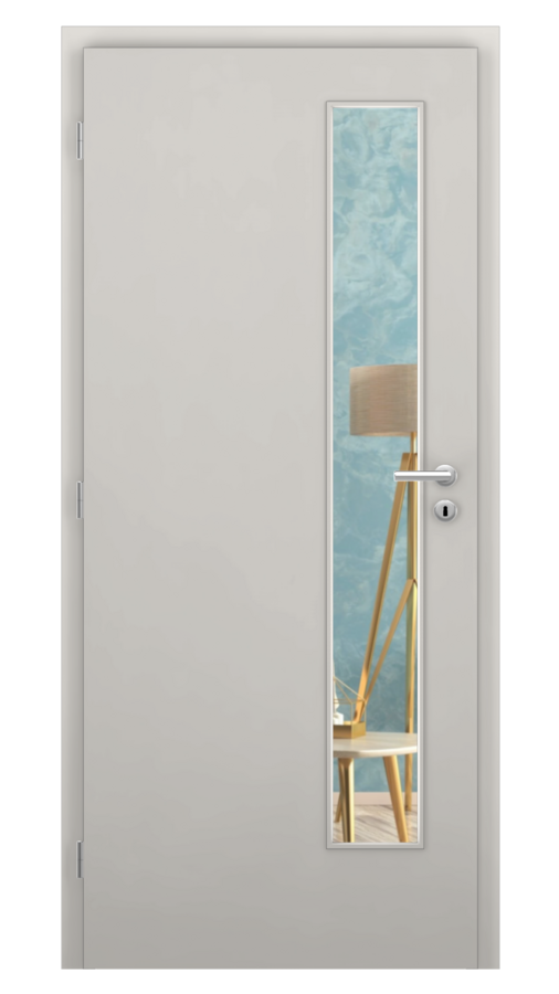 KLASIK / Klasik 5 / HPL 0,8 mm - sivá / Connex, číry