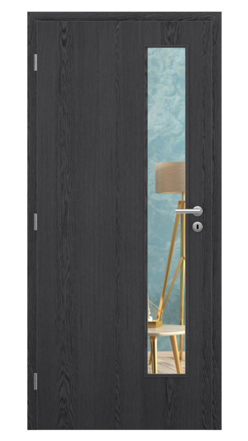 KLASIK / Klasik 5 / SOLO STRUKTUR - dub dark grey / Číre sklo