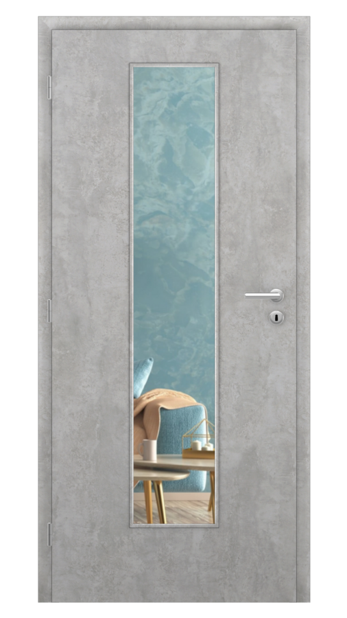 KLASIK / Klasik 7 / SOLO STRUKTUR - beton / Číre sklo