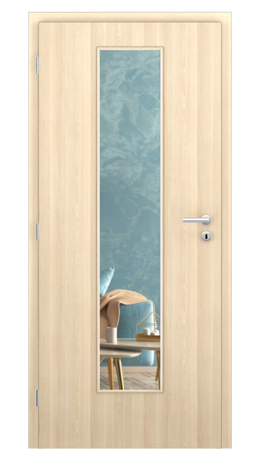 KLASIK / Klasik 7 / CPL SOLO 3D - dub bielený / Číre sklo