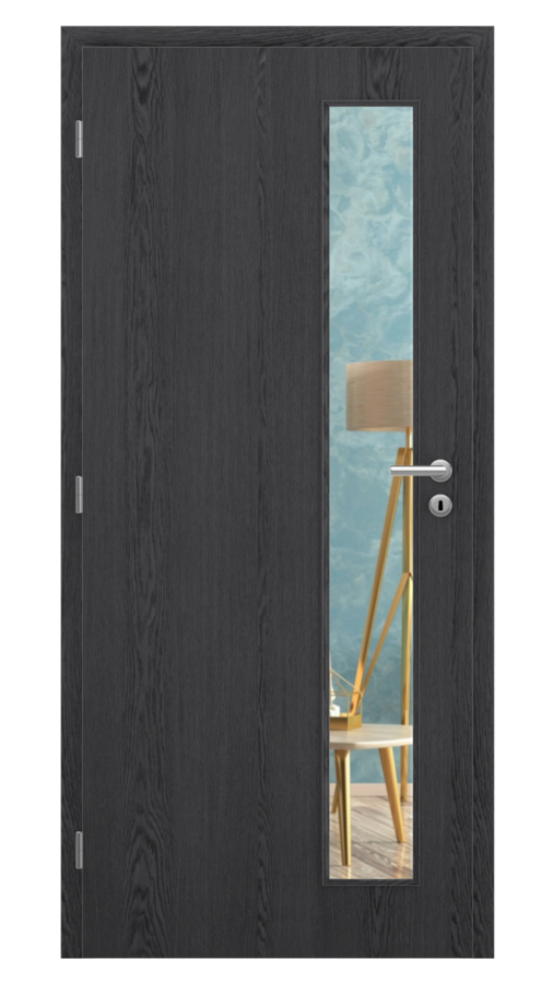 KLASIK / Klasik 9 / SOLO STRUKTUR - dub dark grey / Číre sklo