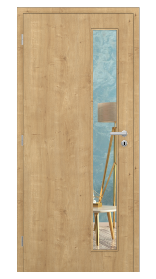 KLASIK / Klasik 9 / CPL SOLO 3D - dub prírodný / Číre sklo