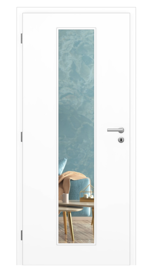 KLASIK / Klasik 11 / FÓLIA - folie biela / Číre sklo