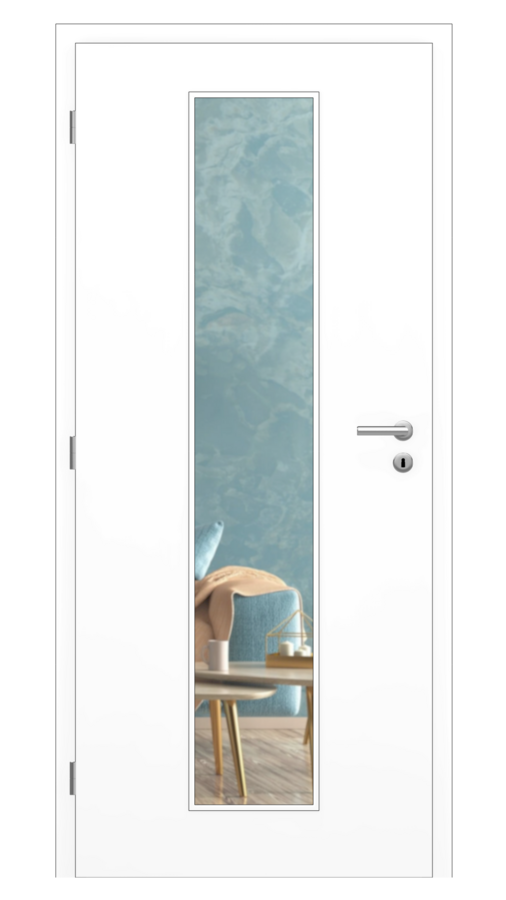 KLASIK / Klasik 11 / HPL 0,8 mm - biela premium / Connex, číry