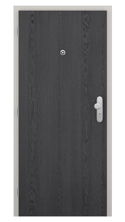 DPO - Požiarne odolné / DPOC-požiarno odolné dvere v oceľovej zárubni / SOLO STRUKTUR - dub dark grey