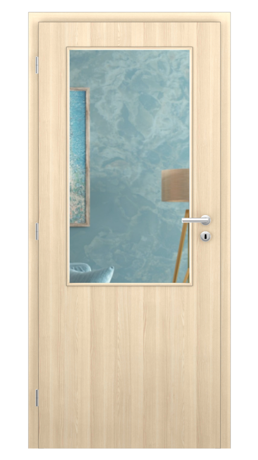 DPO - Požiarne odolné / DPOC S2 - požiárné presklené 2/3 / CPL SOLO 3D - dub bielený / Float čírý protipožiarny