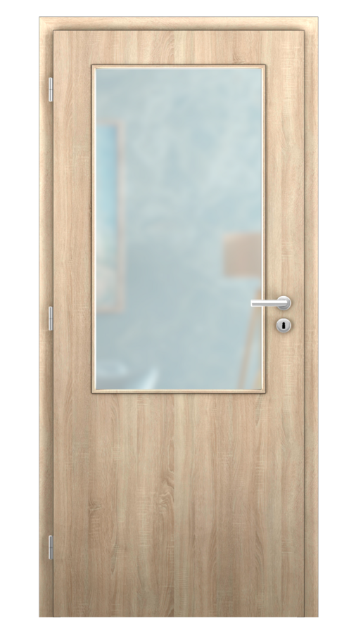 DPO - Požiarne odolné / DPOC S2 - požiárné presklené 2/3 / CPL SOLO 3D - bardolino / Satinato pieskované protipožiarne