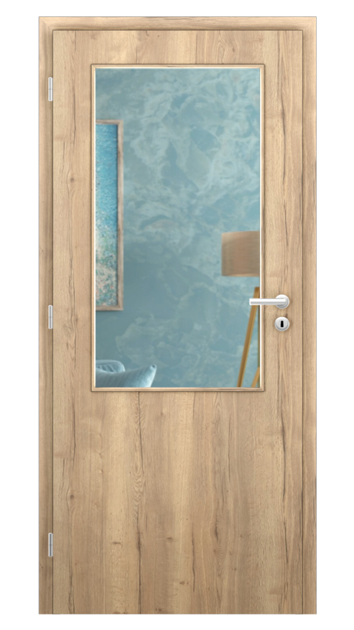 DPO - Požiarne odolné / DPOC S2 - požiárné presklené 2/3 / CPL SOLO 3D - dub halifax / Float čírý protipožiarny