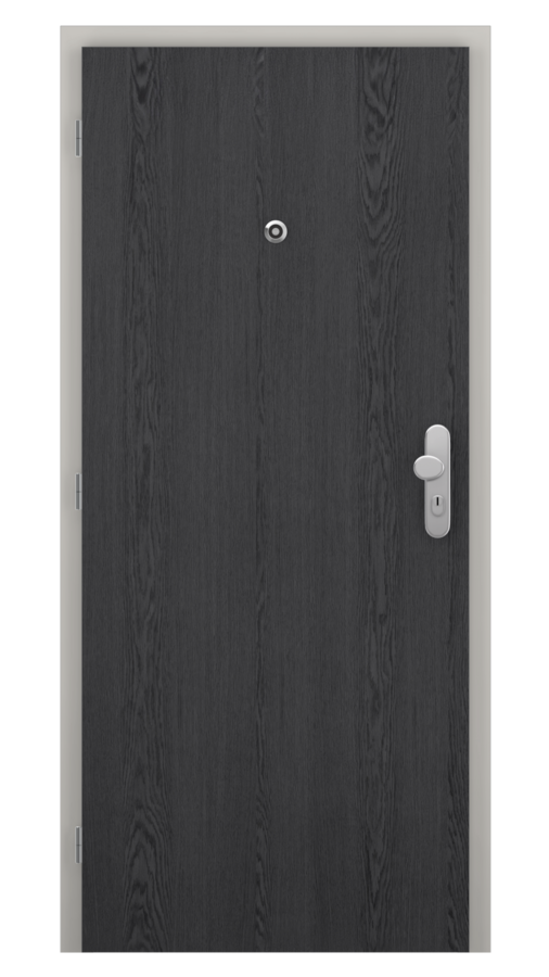 DPO - Požiarne odolné / DPOB-požiarno odolné dvere v obložkovej zárubni / SOLO STRUKTUR - dub dark grey