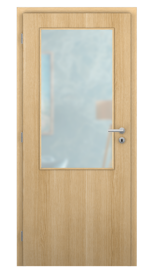 DPO - Požiarne odolné / DPOB S2 - požiarnoodolné presklené dvere / SOLO MATRIX - bergamo pozdĺžne / Satinato pieskované protipožiarne