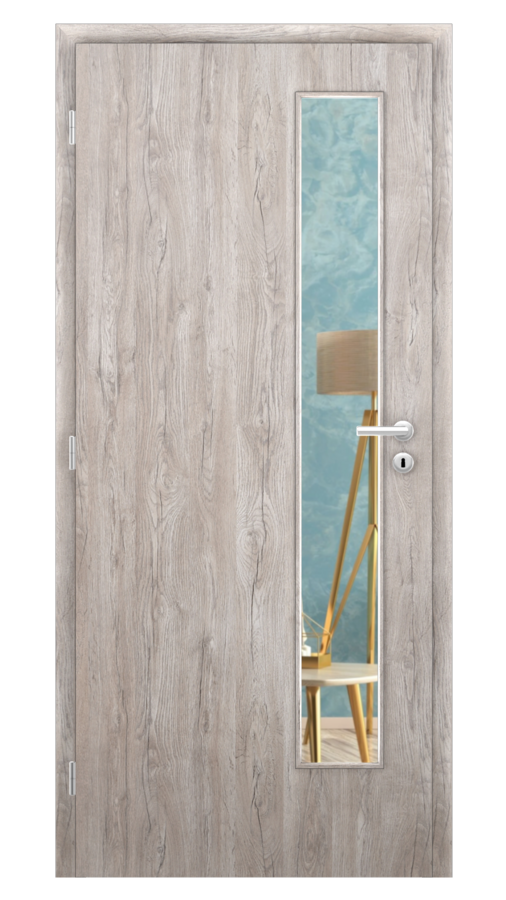 DPO - Požiarne odolné / DPOB S5 - požiarnoodolné presklené dvere / SOLO STRUKTUR - dub alpský / Float čírý protipožiarny