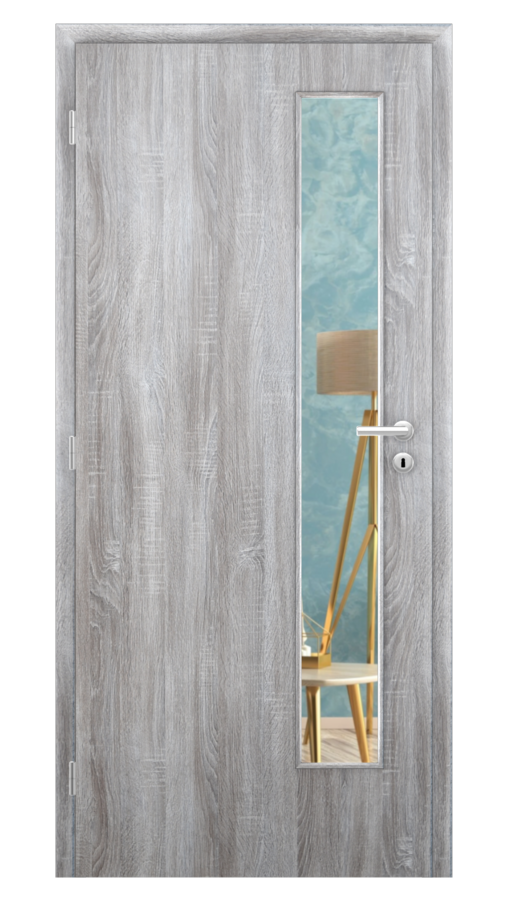 DPO - Požiarne odolné / DPOB S5 - požiarnoodolné presklené dvere / SOLO STRUKTUR - dub archico / Float čírý protipožiarny