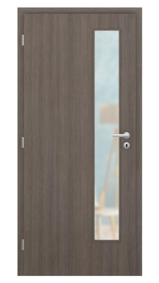 DPO - Požiarne odolné / DPOB S5 - požiarnoodolné presklené dvere / CPL SOLO 3D - spaceline / Satinato pieskované protipožiarne