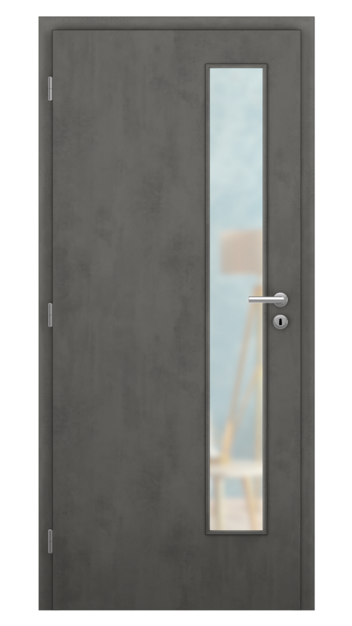 DPO - Požiarne odolné / DPOB S5 - požiarnoodolné presklené dvere / SOLO MATRIX - chromix / Satinato pieskované protipožiarne