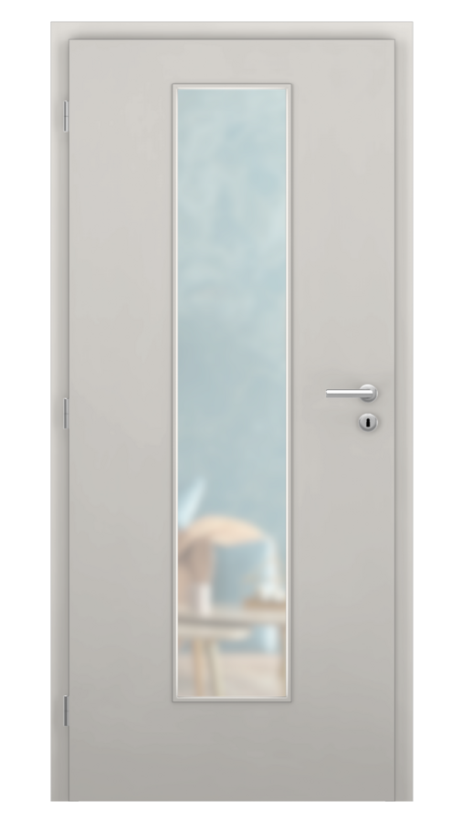DPO - Požiarne odolné / DPOB S7 - požiarnoodolné presklené dvere / CPL - sivá / Satinato pieskované protipožiarne