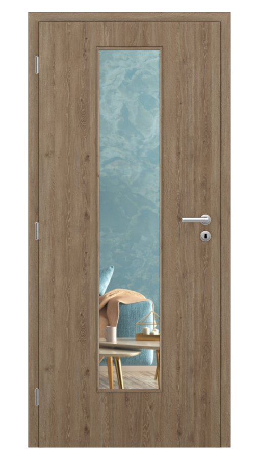 DPO - Požiarne odolné / DPOB S7 - požiarnoodolné presklené dvere / CPL - gaštan horský / Float čírý protipožiarny