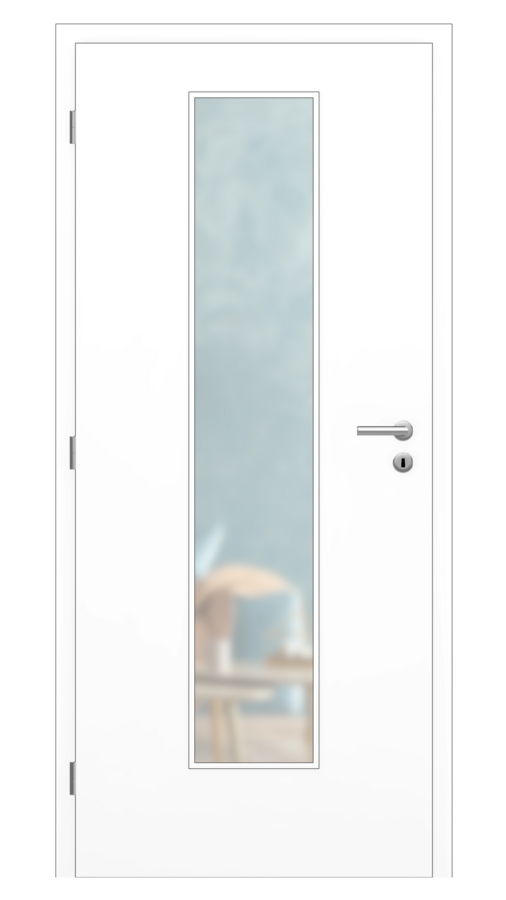 DPO - Požiarne odolné / DPOB S7 - požiarnoodolné presklené dvere / CPL - biela prémium / Satinato pieskované protipožiarne