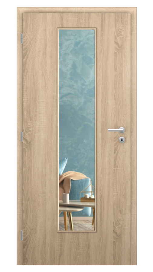 DPO - Požiarne odolné / DPOB S7 - požiarnoodolné presklené dvere / SOLO STRUKTUR - dub sonoma / Float čírý protipožiarny