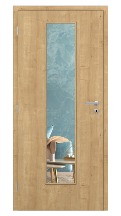 DPO - Požiarne odolné / DPOB S7 - požiarnoodolné presklené dvere / CPL SOLO 3D - dub prírodný / Float čírý protipožiarny