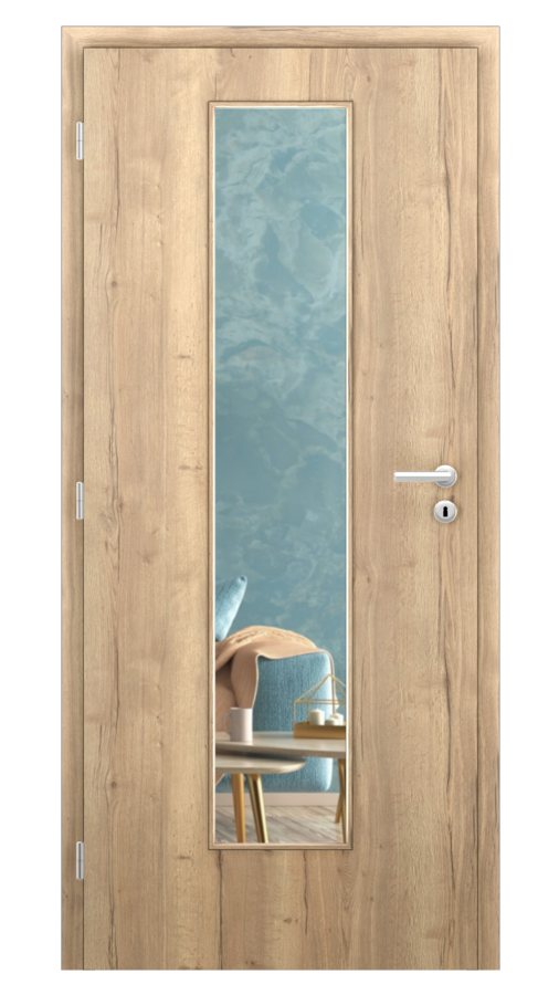 DPO - Požiarne odolné / DPOB S7 - požiarnoodolné presklené dvere / CPL SOLO 3D - dub halifax / Float čírý protipožiarny