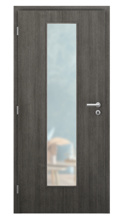 DPO - Požiarne odolné / DPOB S7 - požiarnoodolné presklené dvere / SOLO MATRIX - trento / Satinato pieskované protipožiarne