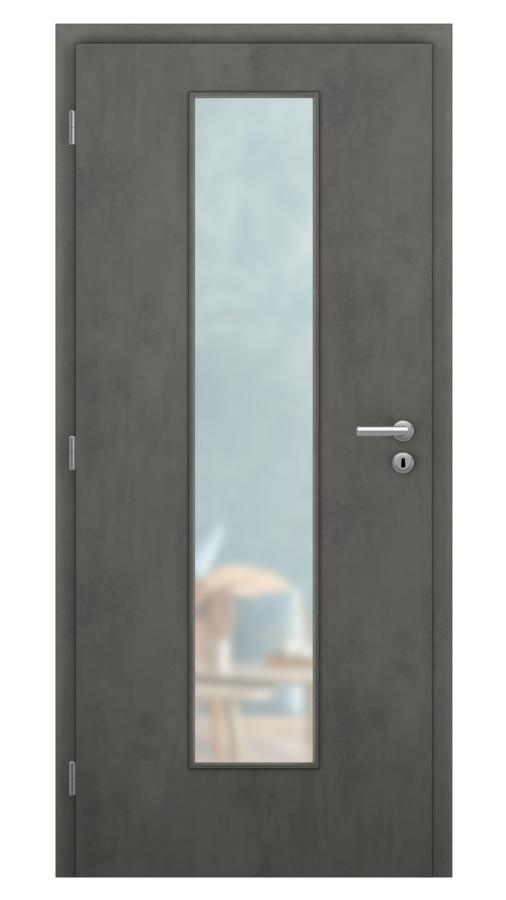 DPO - Požiarne odolné / DPOB S7 - požiarnoodolné presklené dvere / SOLO MATRIX - chromix / Satinato pieskované protipožiarne