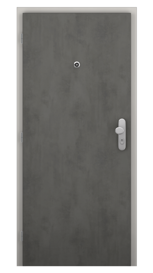Bezpečnostné dvere s požiarnou odolnosťou / Bezpečnostná trieda RC2 - DPB 2 / SOLO MATRIX - chromix