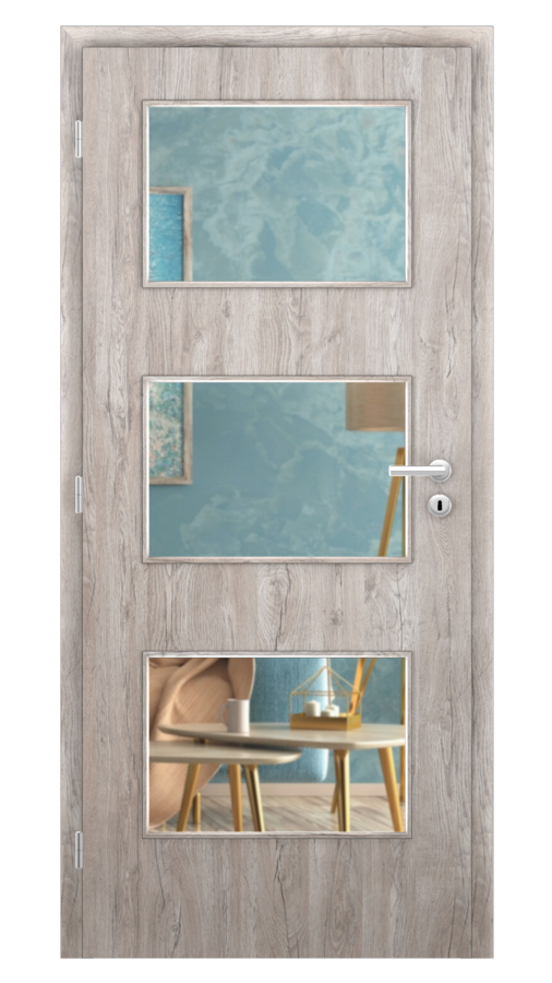 Styl / Styl 15 / SOLO STRUKTUR - dub alpský / Číre sklo