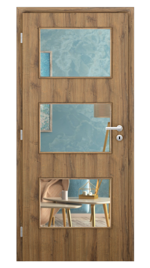 Styl / Styl 15 / CPL SOLO 3D - dub sherman / Číre sklo