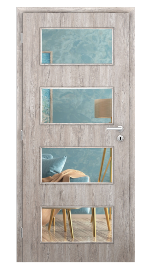 Styl / Styl 17 / SOLO STRUKTUR - dub alpský / Číre sklo