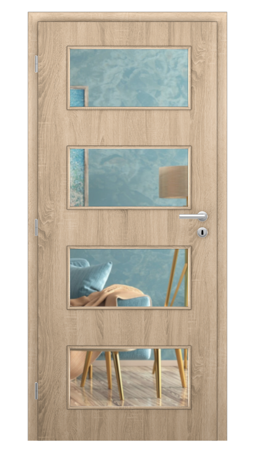 Styl / Styl 17 / SOLO STRUKTUR - dub sonoma / Číre sklo