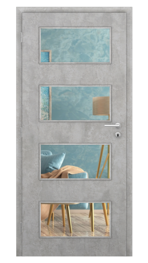 Styl / Styl 17 / SOLO STRUKTUR - beton / Číre sklo