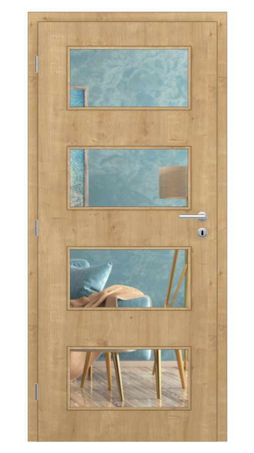 Styl / Styl 17 / CPL SOLO 3D - dub prírodný / Číre sklo