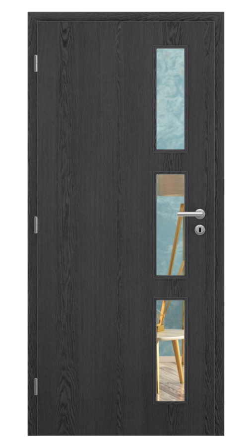 Styl / Styl 21 / SOLO STRUKTUR - dub dark grey / Číre sklo