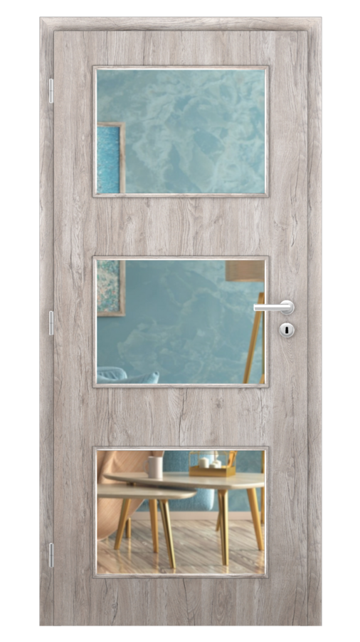 Styl / Styl 31 / SOLO STRUKTUR - dub alpský / Číre sklo