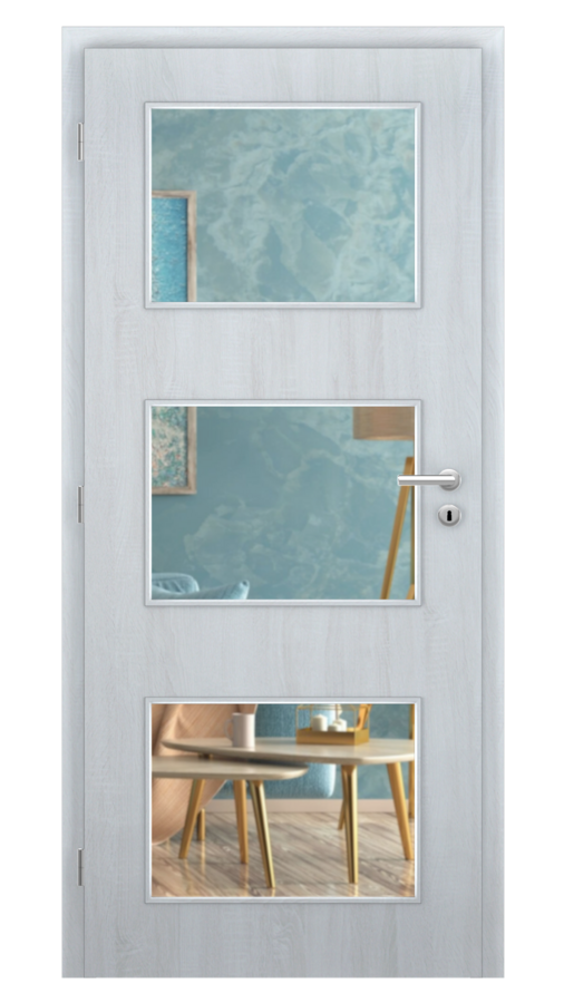 Styl / Styl 31 / SOLO STRUKTUR - andorra white  / Číre sklo