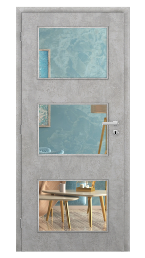 Styl / Styl 31 / SOLO STRUKTUR - beton / Číre sklo