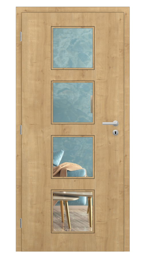 Sima / Sima 11 / CPL SOLO 3D - dub prírodný / Číre sklo