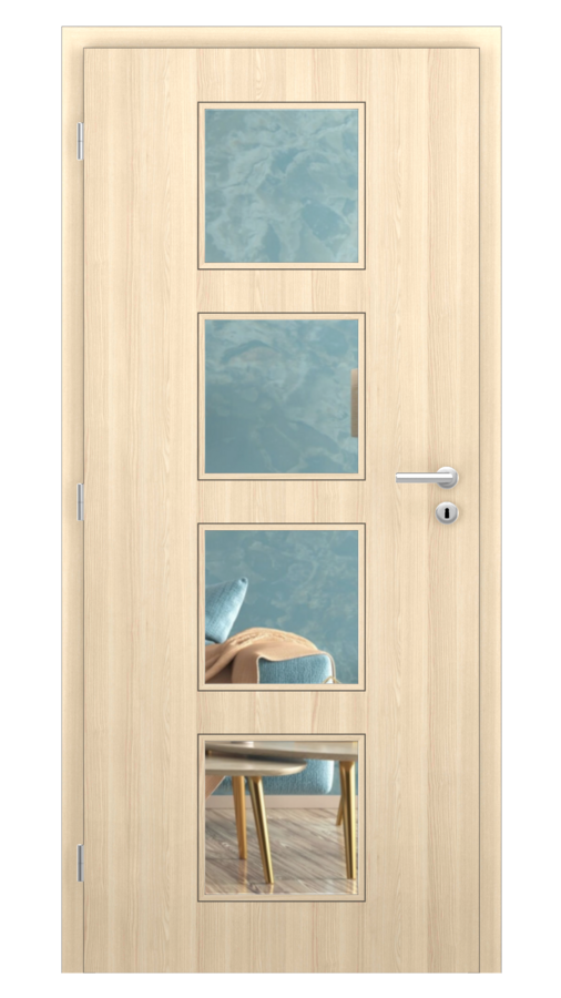 Sima / Sima 11 / CPL SOLO 3D - dub bielený / Číre sklo