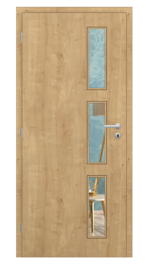 Sima / Sima 21 / CPL SOLO 3D - dub prírodný / Číre sklo