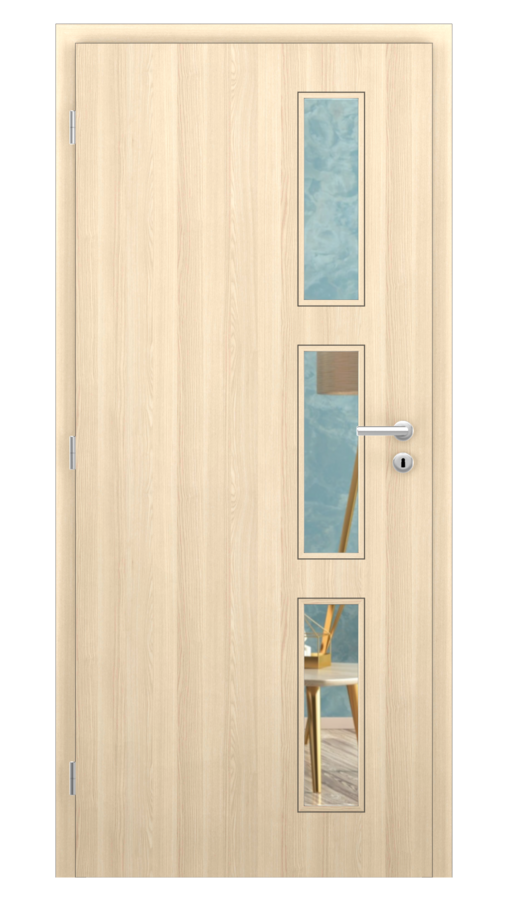 Sima / Sima 21 / CPL SOLO 3D - dub bielený / Číre sklo